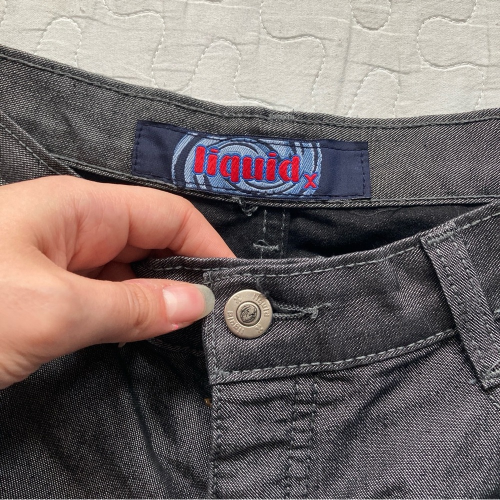 Vintage 90s Silver Flared Pants 🪙 - Picture 5 of 7